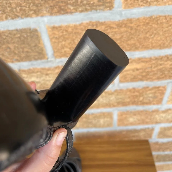 Lanvin Paris cylinder heel pewter shoes 39.5 - Picture 11 of 14